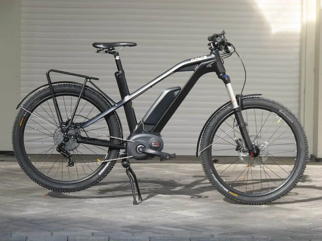 ebike with visible battery