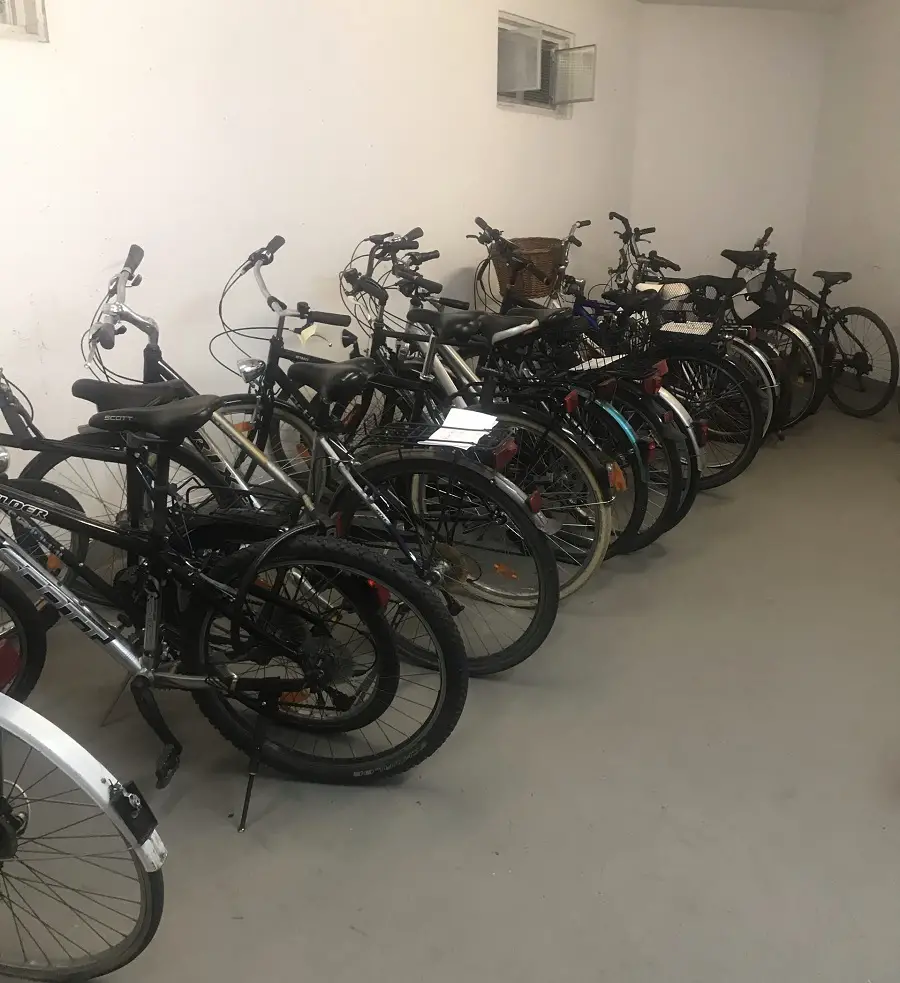 bike parking underground bike room